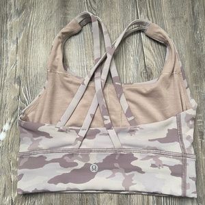 Lululemon Energy Bra - Size 4 - Pink/Purple Camo